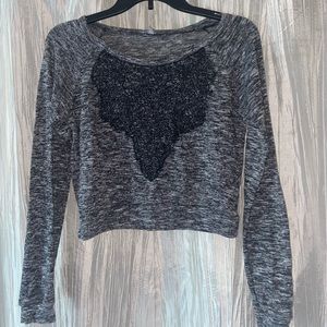 Heather gray sweater